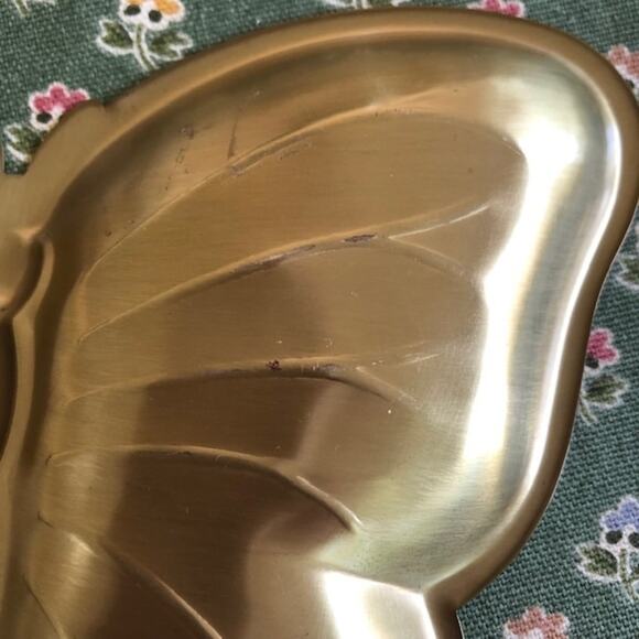 Vintage Boho Brass Butterfly Trinket Tray / Jewelry Tray - Picture 3 of 7
